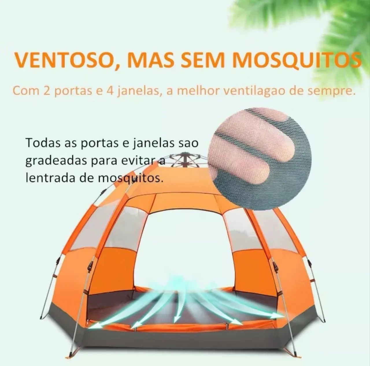 Barraca Acampamento Automática Grande Impermeável - Foto 3
