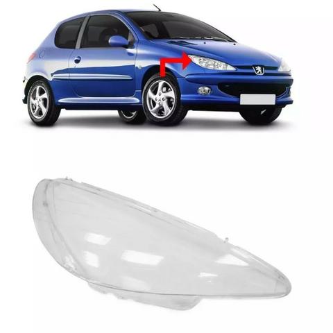 Lente Farol Peugeot 206 2004 2005 2006 08 2009 2010 Direito