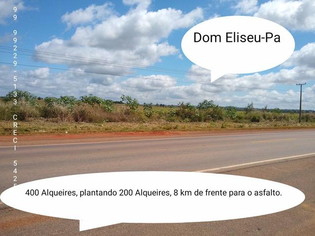 Fazenda em Dom Eliseu, 400 Alqueires, com 200 de soja. (soja )