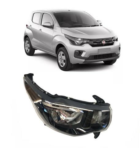 Farol Foco Simples Mascara Negra Mobi 2016 17 2018 Direito - Foto 5