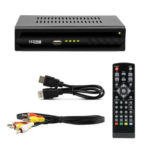 Conversor TV Digital ISDB-T 1080p Full HD Hdmi Rca USB Gravador