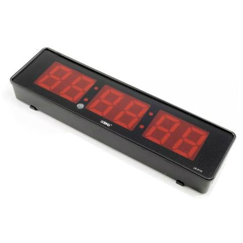 Relógio e Cronômetro Digital de Parede Mesa Led LE-2113 Lelong com Controle Remoto Timer - Foto 2