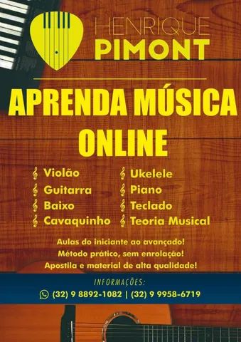 Aulas de música - Aulas de Violão, Guitarra,Teclado, Baixo, Cavaco