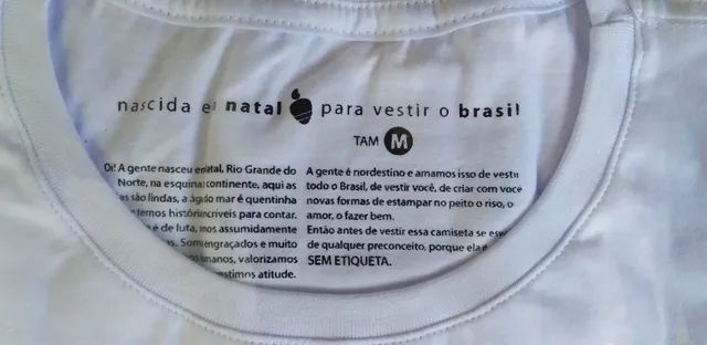 Camiseta 100% Algodão - Marca Sem Etiqueta - Foto 2