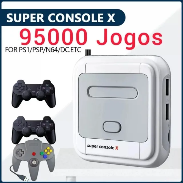 super game retro box 20 mil jogos 64GB com 02 controles de PS2