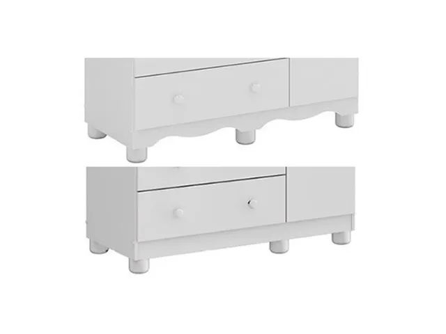 Cômoda Uli 100% MDF com Corrediças Metálicas - Peroba (Nova) - Foto 4