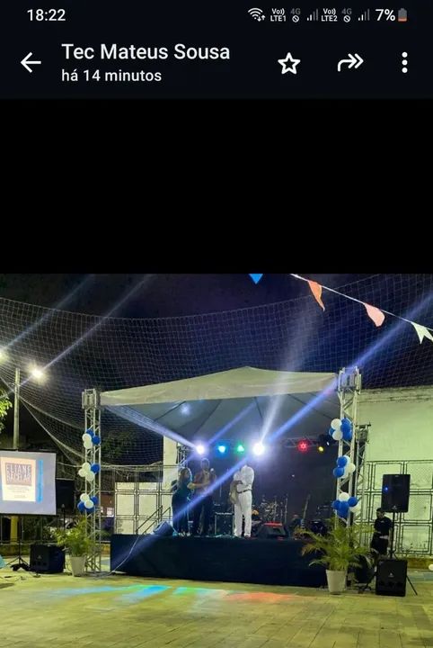Aluguel palco pequeno coberto 3x3  - Foto 2