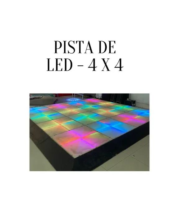 Pista de Dança Led  4 x 4