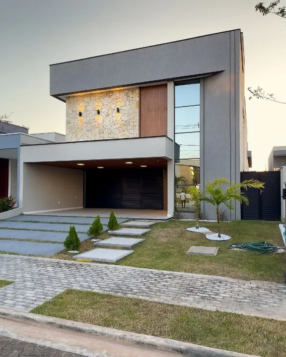 Casa linda com piscina, poço e projeto luminotecnico na Cidade Alpha
