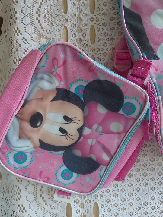 Mochila Infantil Nova da Minnie com lancheira  - Foto 3