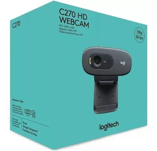 Webcam Logitech C505 HD 720p 3Mp - Nova - Loja Coimbra Computadores - Foto 2