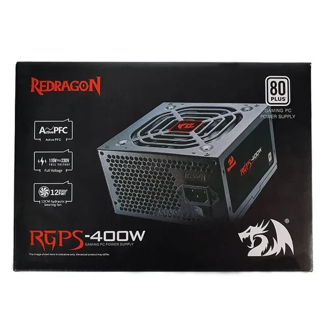 Fonte ATX 400W Real PFC Ativo 80 Plus White Redragon - WZetta - Foto 5