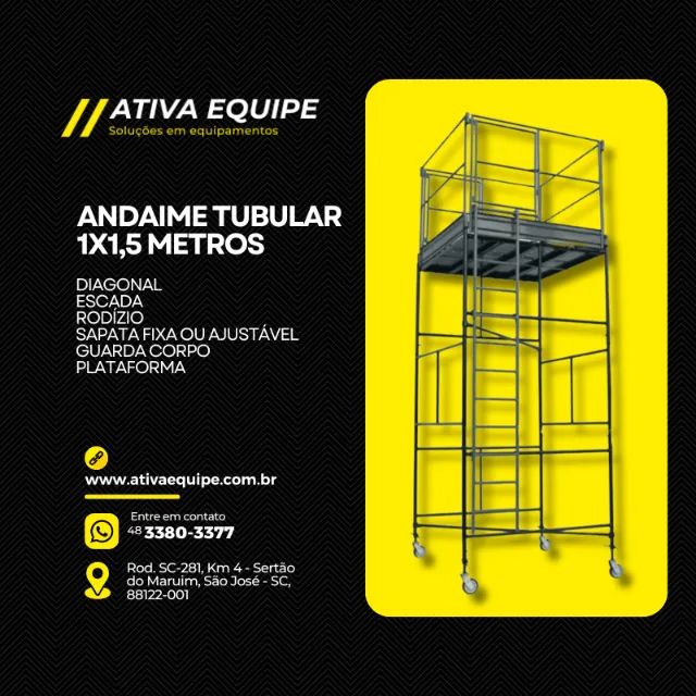 Locação de Andaime Tubular 1,5m
