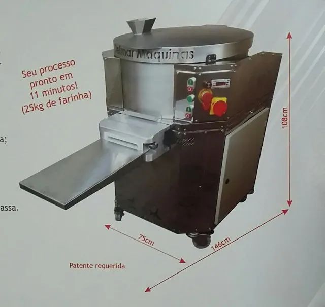 Masseira Conjugada Continua Massa de Pastel 30kg Nova  - Foto 2