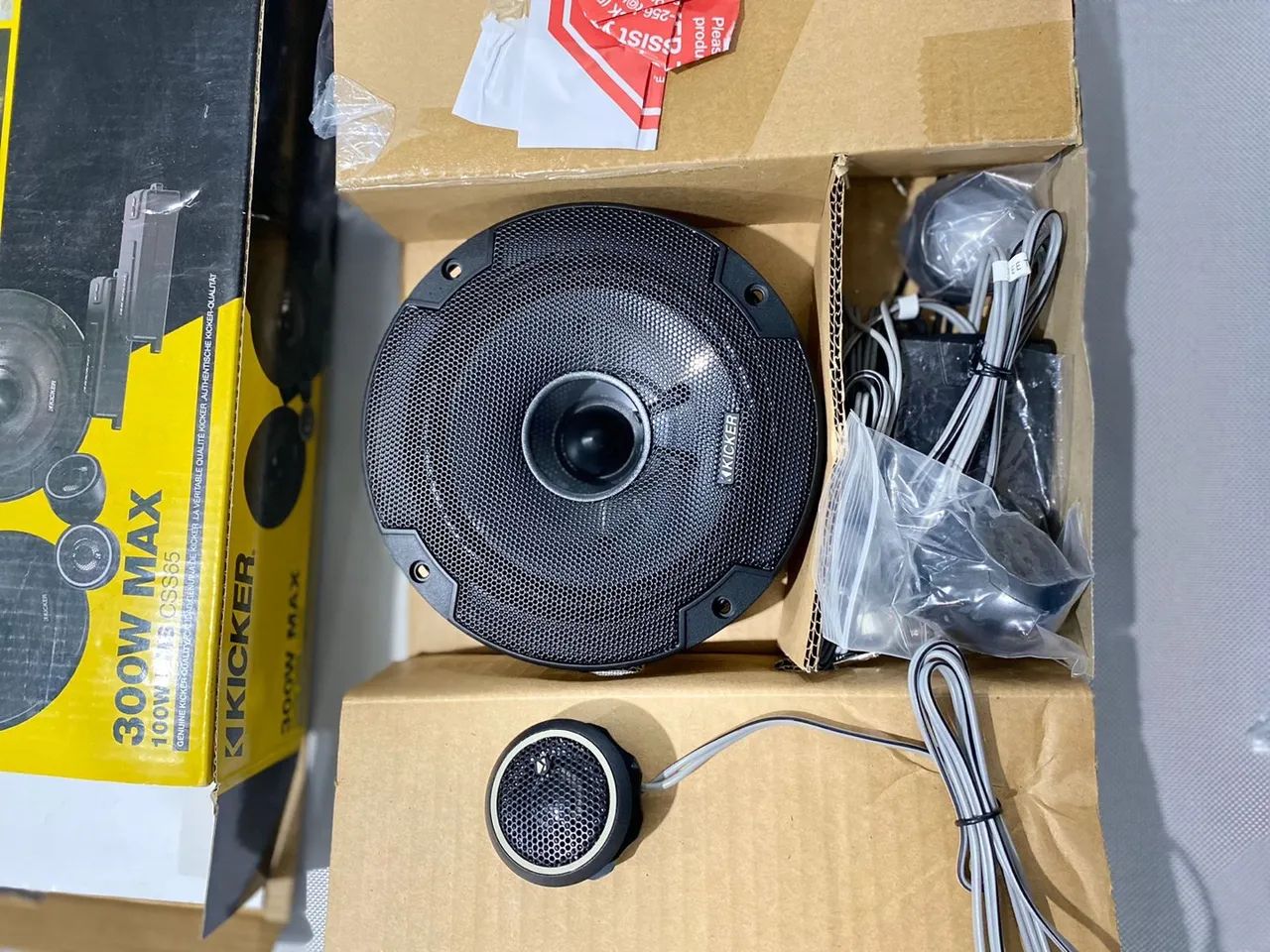 Auto falante KICKER 2 vias 6.5 polegadas novo 100 W RMS  - Foto 3