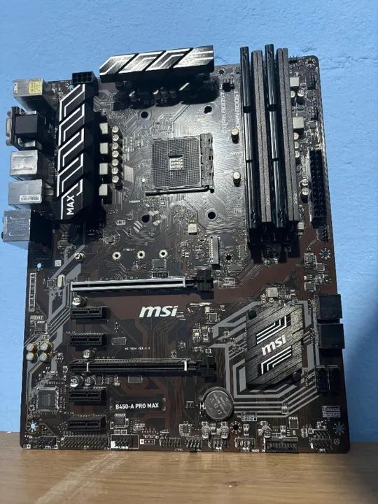 Placa Mãe B450 ATX MSI + 32gb ram