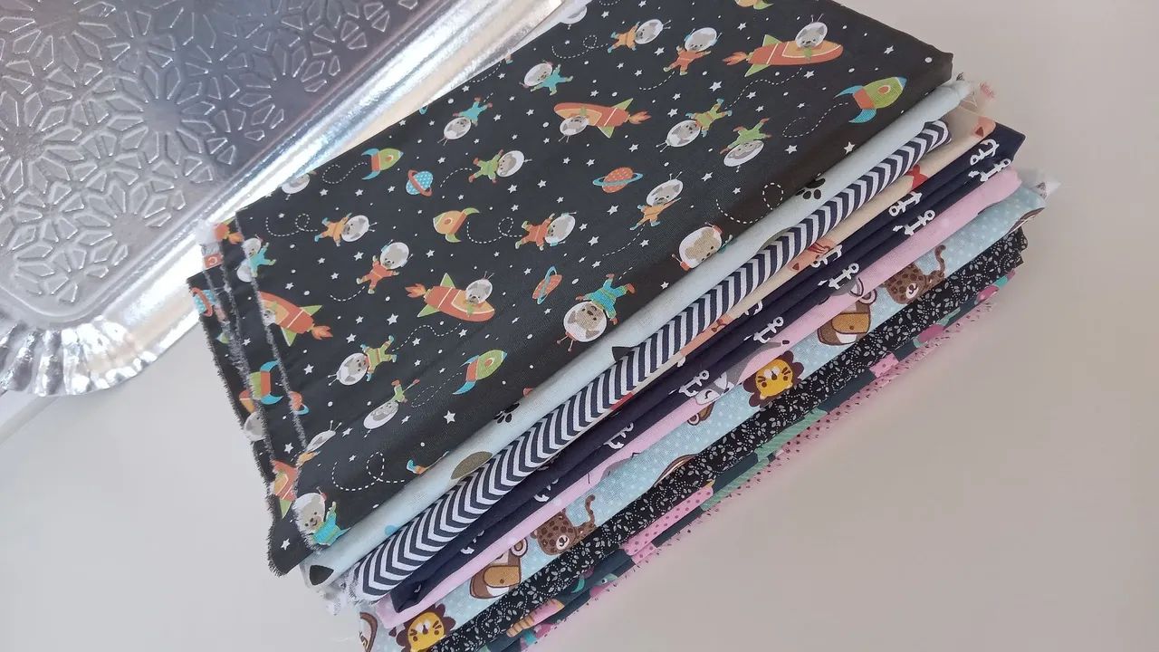 Tecidos tricoline algodão estampados para costura - Foto 4