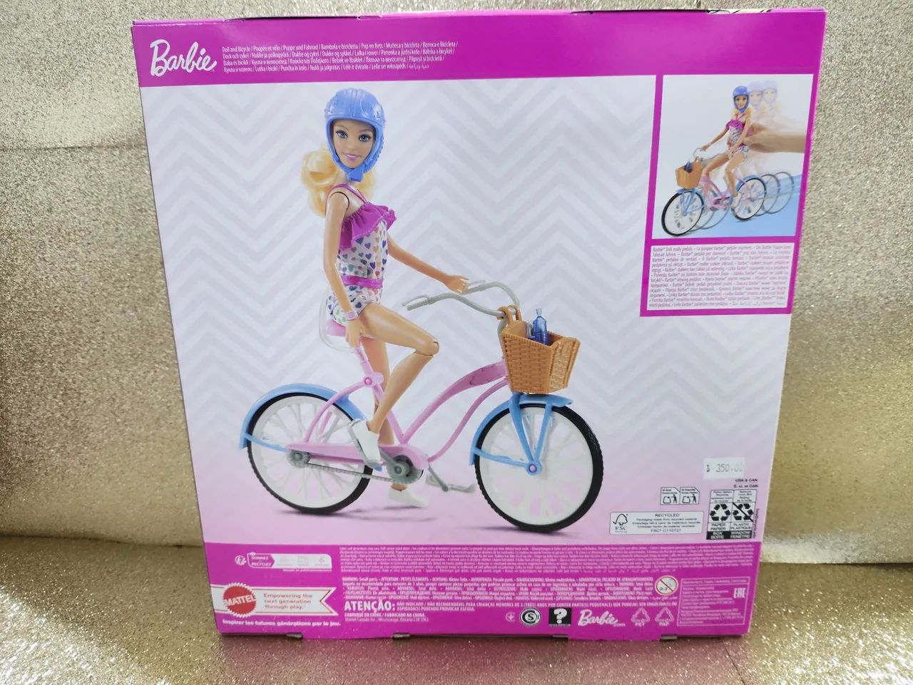 Boneca Barbie com Bicicleta - Mattel - Foto 2