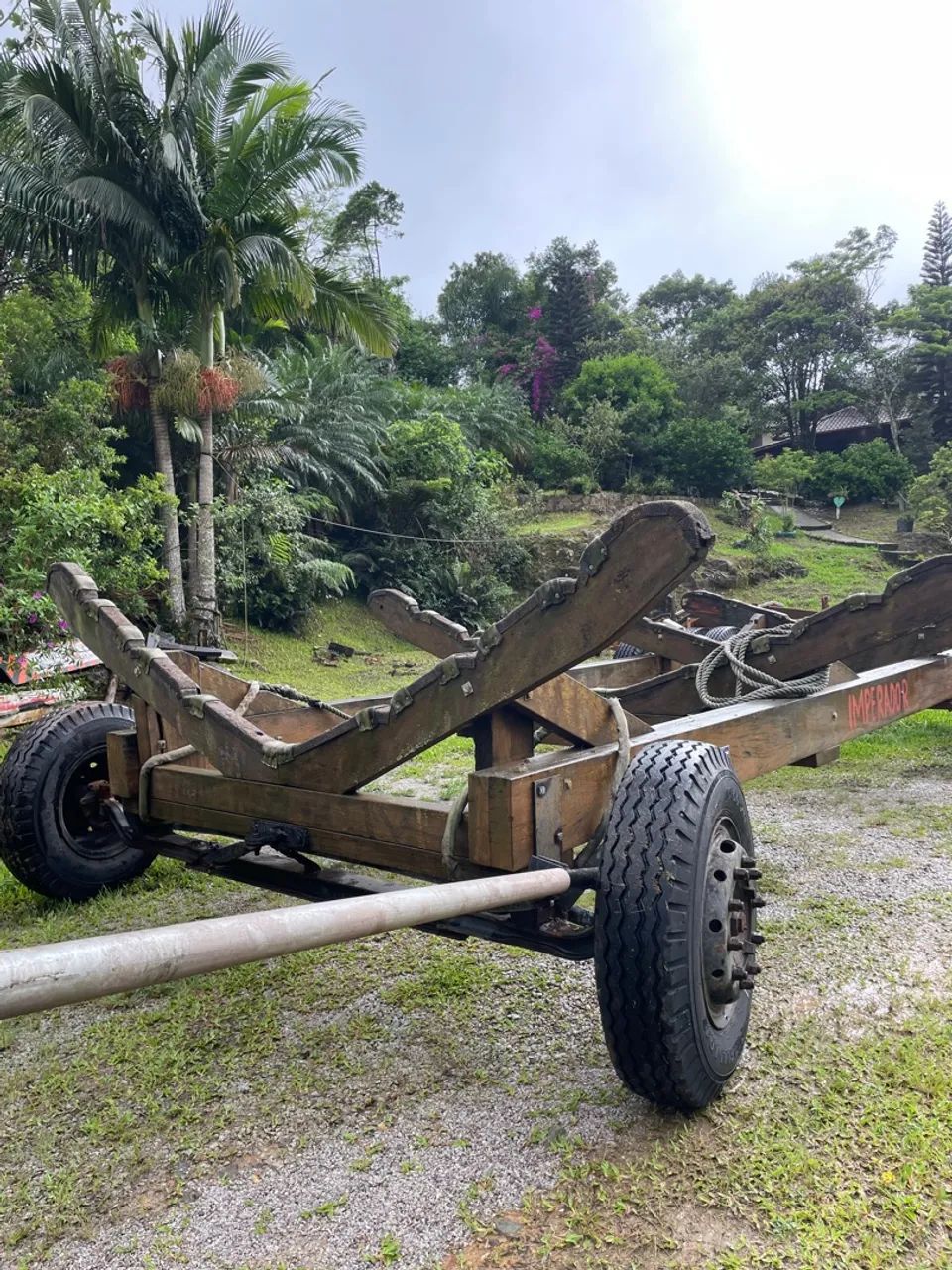 Carreta de Encalhe em madeira - Foto 9