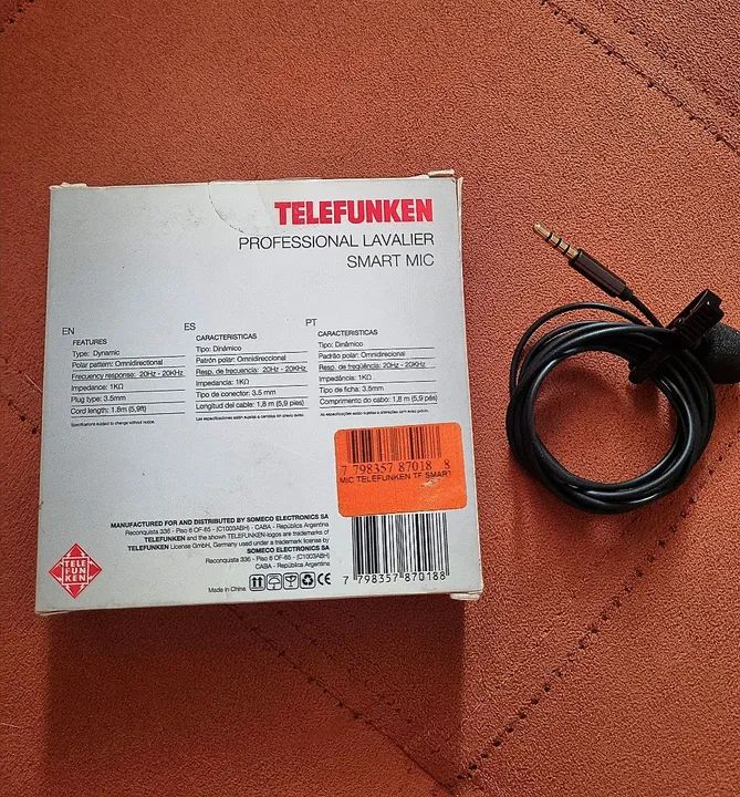 MICROFONE de LAPELA p/ SMARTPHONE- TELEFUNKEN  - Foto 3