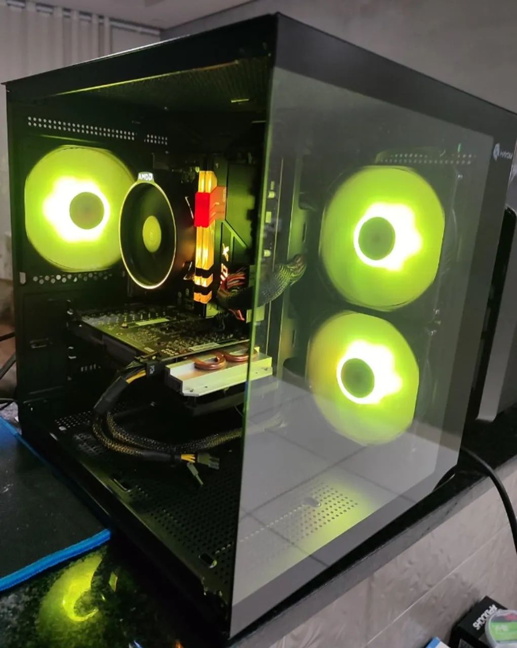 PC Gamer Amd Ryzen 7 2700X - 16GB DDR4 RGB - GTX 1660 SUPER - Gabinete Gamer Aquario Rgb - Foto 5