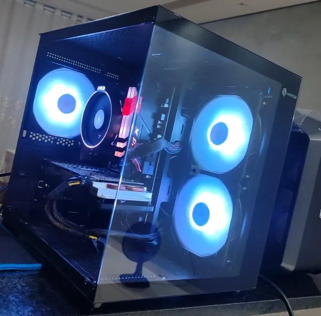 PC Gamer Amd Ryzen 7 2700X - 16GB DDR4 RGB - GTX 1660 SUPER - Gabinete Gamer Aquario Rgb - Foto 4
