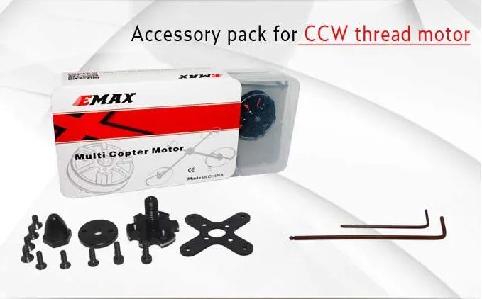 04 Motores EMAX Multicopter Drone motor MT2808-850kv - Foto 6