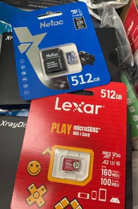 Carta?o Memo?ria Micro Sd Lexar / Netac Sdxc 512gb Play 100mbs - Foto 2