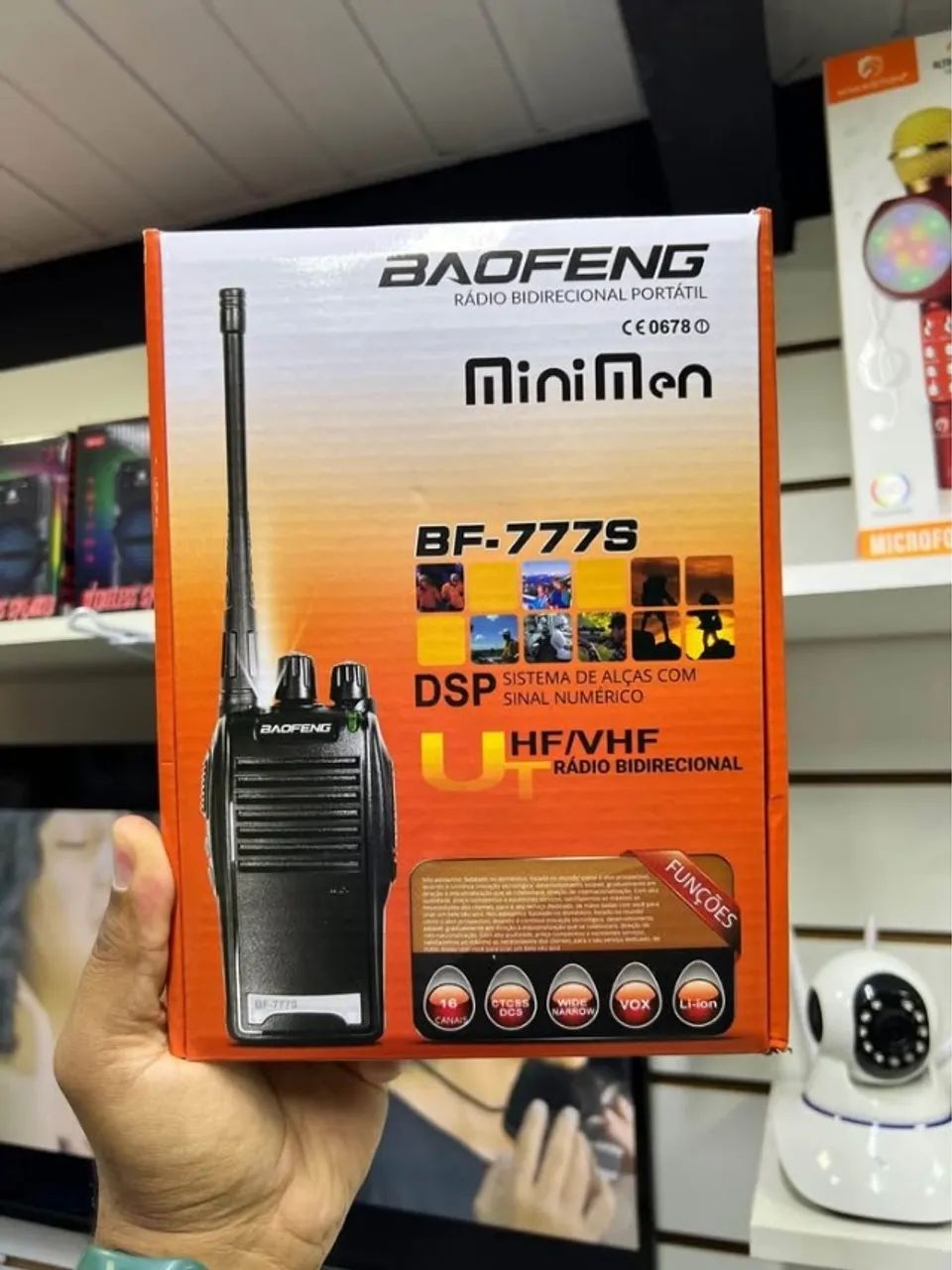 Par Rádio Comunicador Walkie Talkie Baofeng BF-777S UHF 16 Canais Profissional - Foto 2