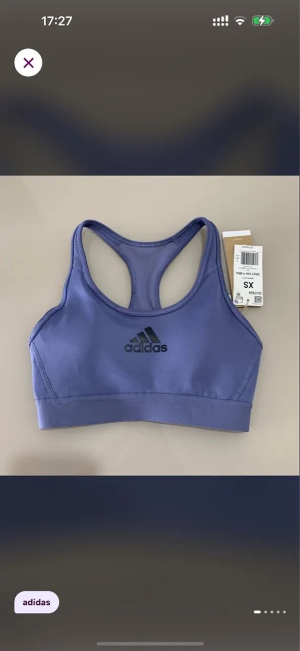Top de Academia Treino Adidas Roxo Original