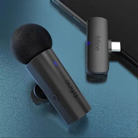 Microfone de lapela sem fio Fifine. Cor Preto - Foto 3