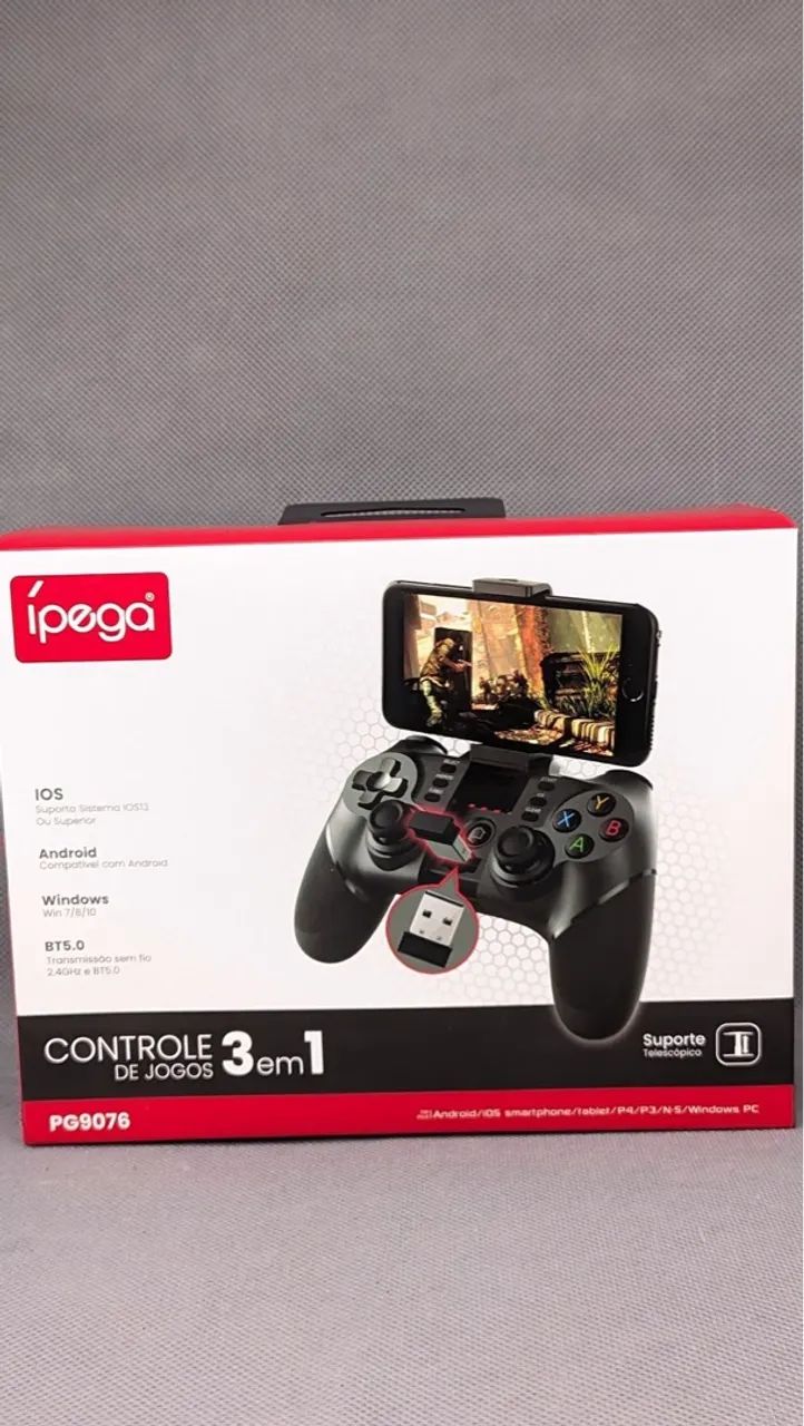 Controle para Android, iOS e PC - Ipega PG9076