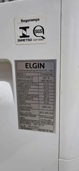 Ar Condicionado Elgin Portátil - Foto 3