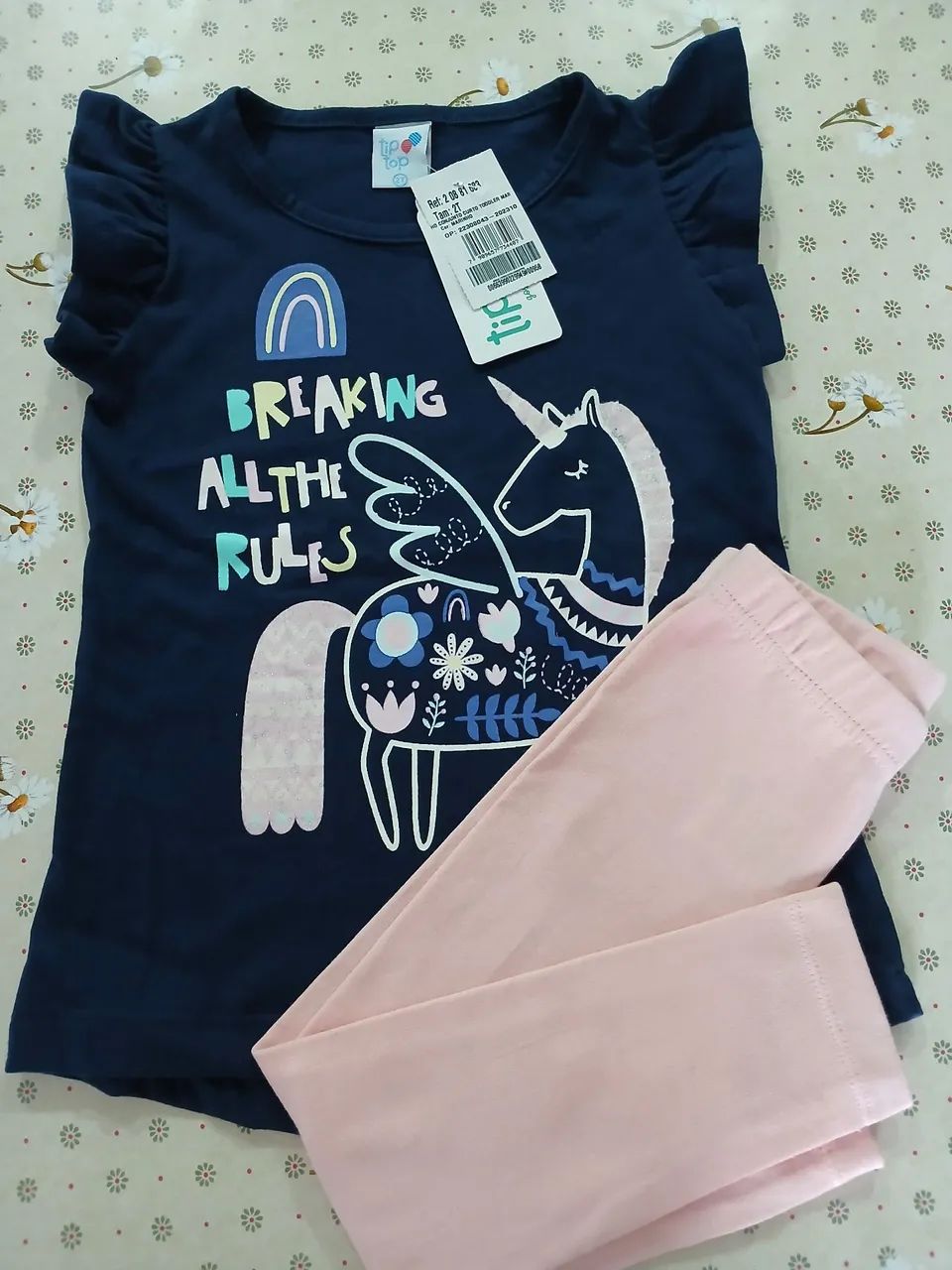 Conjunto tip top unicórnio tam 2