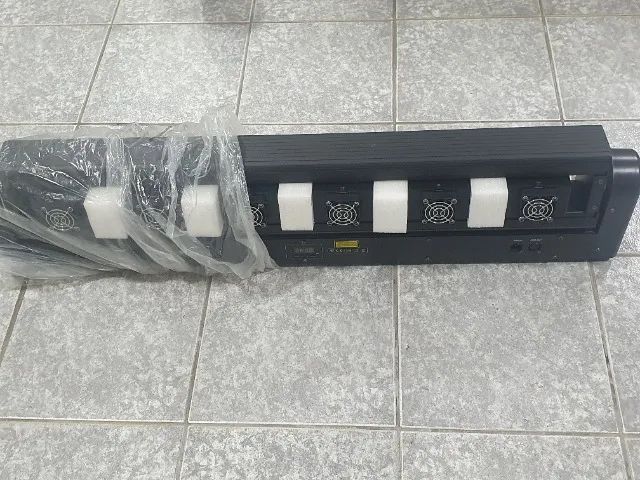 Super Ribalta Moving Laser 6 Saidas/cabeças Rgb Tilt Pan DJ - Foto 6