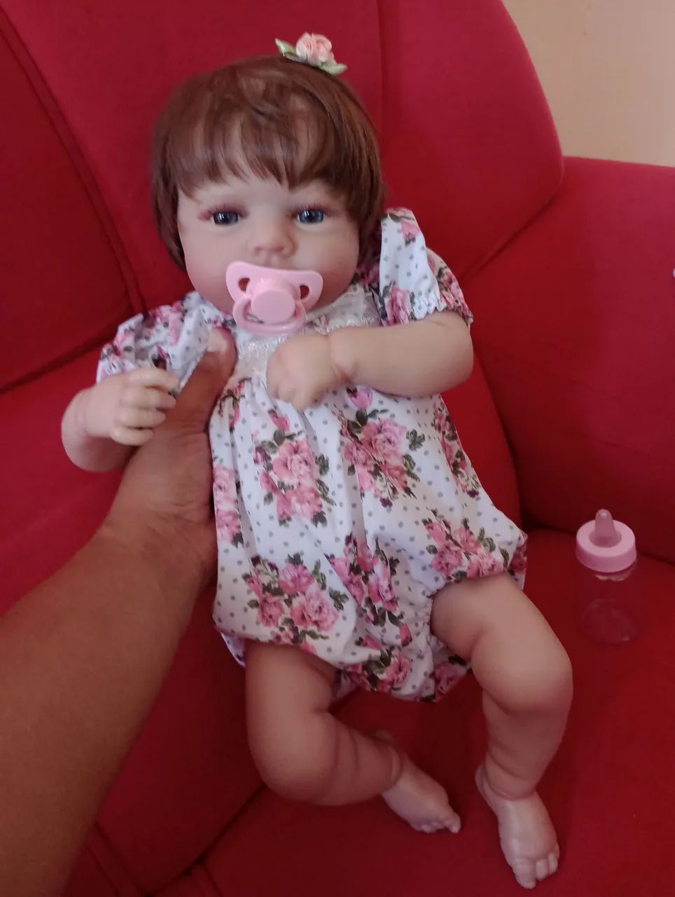 Boneca Reborn Realista corpo de tecido  - Foto 4