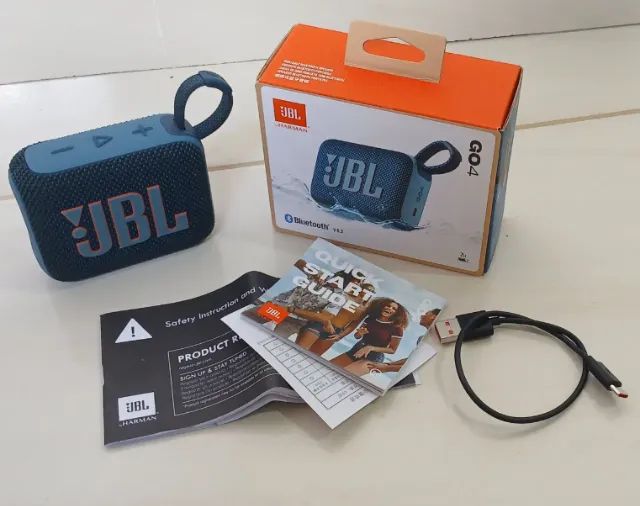 Compacta, potente e à prova d?água | JBL GO 4 Azul