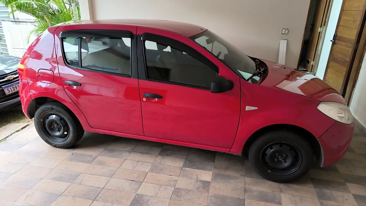 Sandero 2011 vermelho 1.0 flex Aceito Trocas!