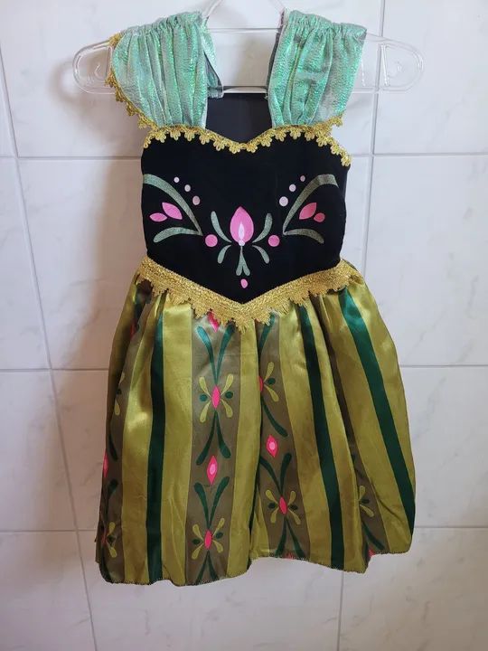 Vestido Frozen Infantil Anna para crianças de anos Roupas