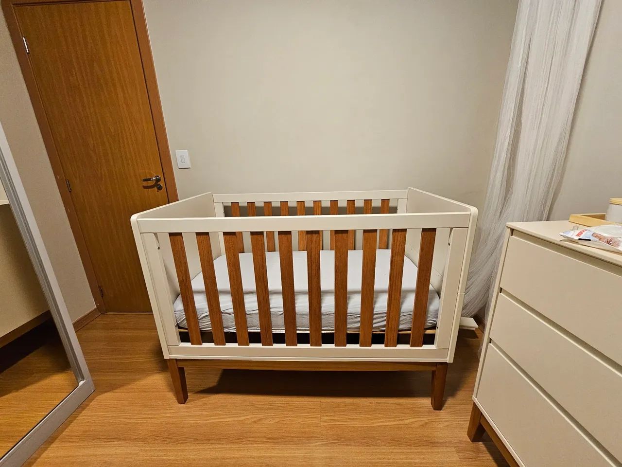 Berço cama com colchão