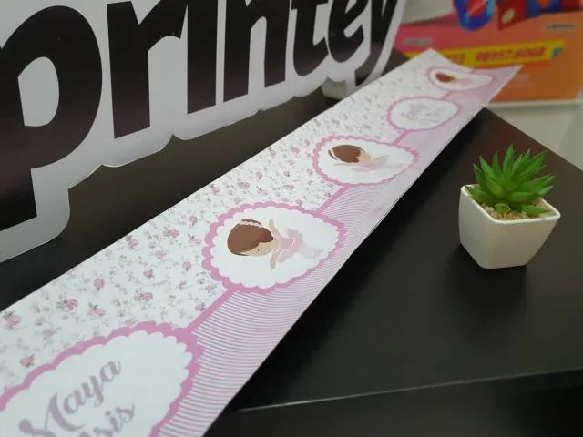 Faixas decorativas personalizadas para decorar quarto de bebê - Foto 3