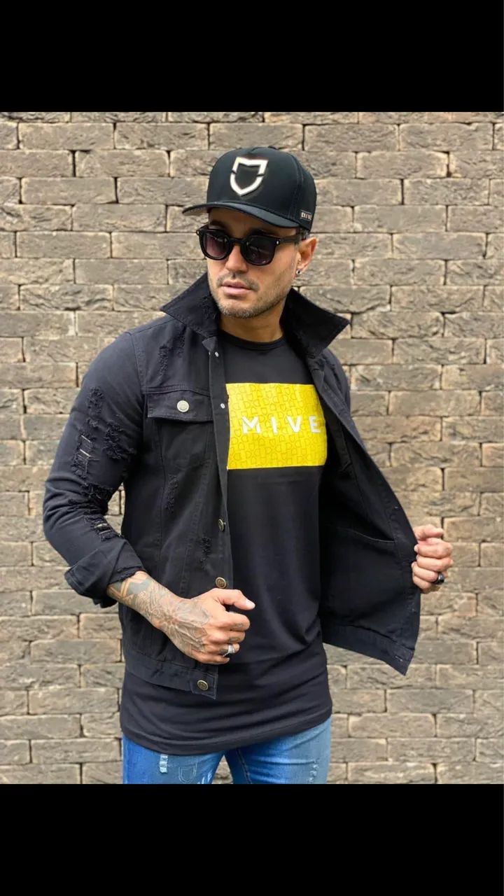 Jaqueta Jeans preta - Foto 2