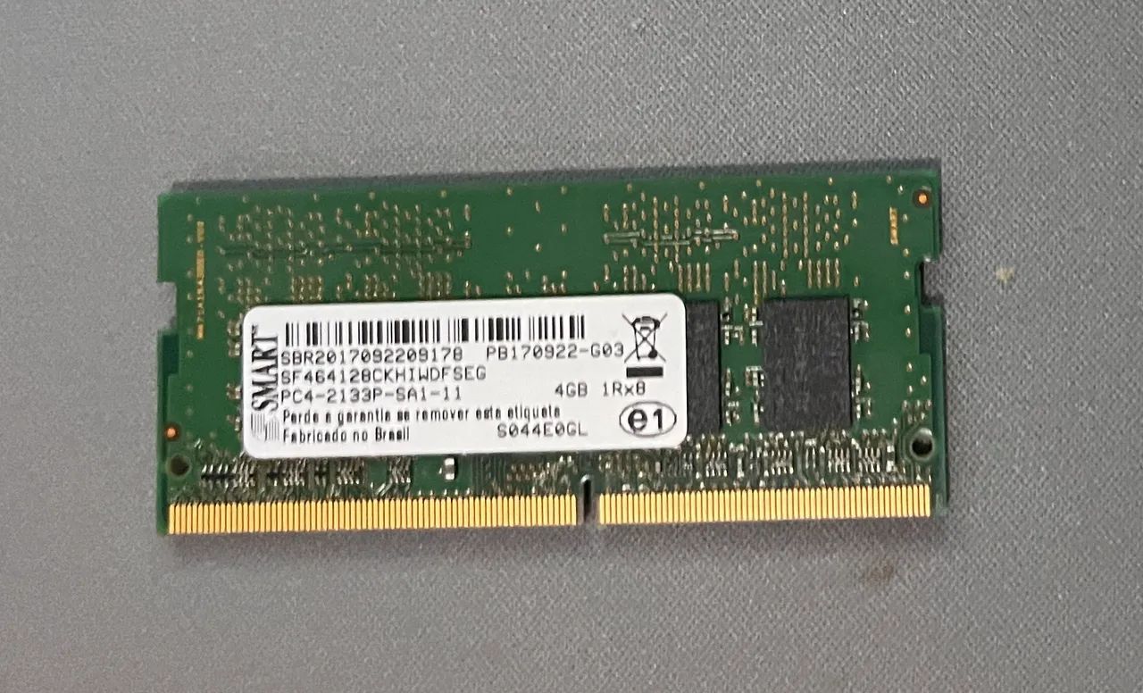 Memória RAM SMART 4GB DDR4 1Rx8 PC4-2133P-SA1-11