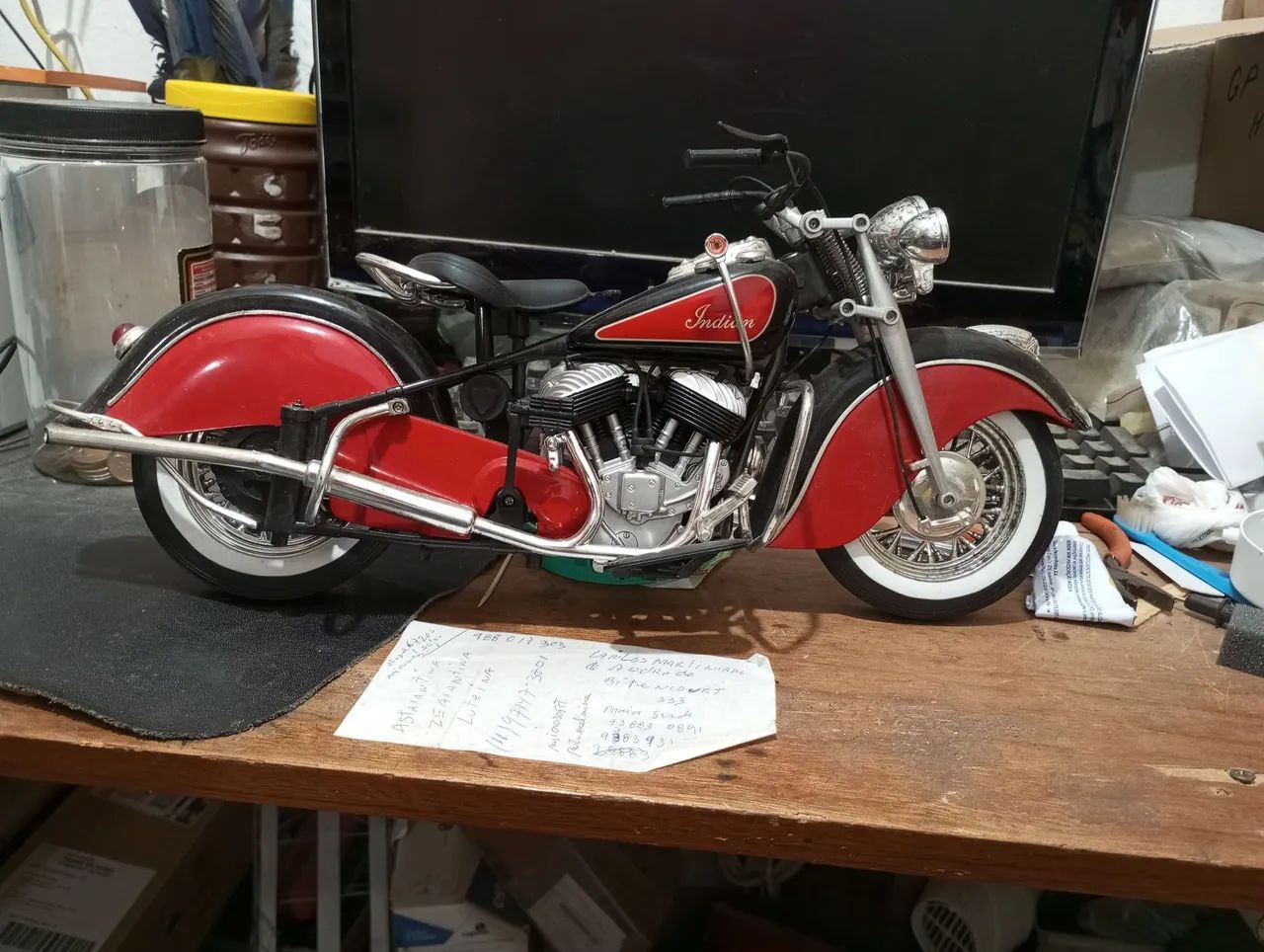 Motocicleta escada 1:10 indian - Foto 4