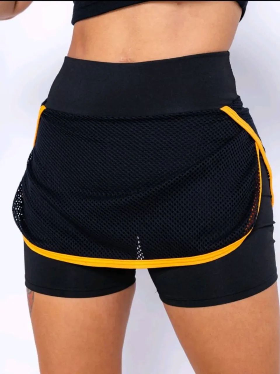 Saia de corrida com short embutido - Foto 5