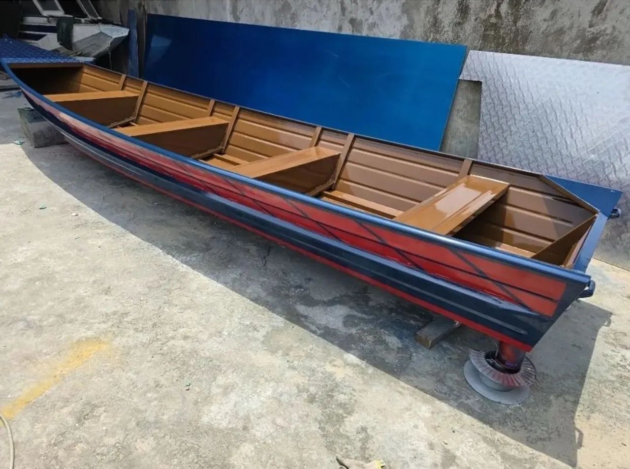 canoa medindo 6 metros com borda alta voadeira, bote, barco, lancha. - Foto 2