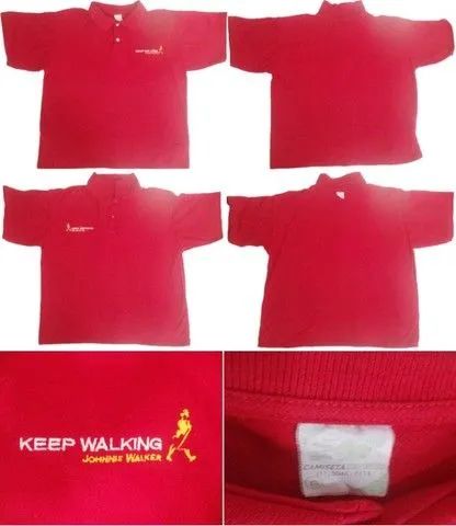 Camisas e Chaveiro Multifuncional Johnnie Walker Antigos - Foto 3