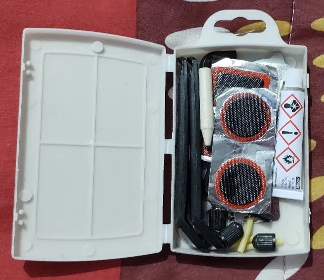 Kit Reparo/conserto De Pneu De Bicicleta/bike 12 Pçs - Ferramenta Certa - Foto 6