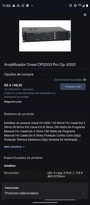 Oneal áudio kit com 4 itens.  - Foto 6
