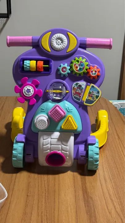 Andador de Bebê Musical Didatico Educativo Brincar Andar Criança Calesita Tateti  - Foto 5